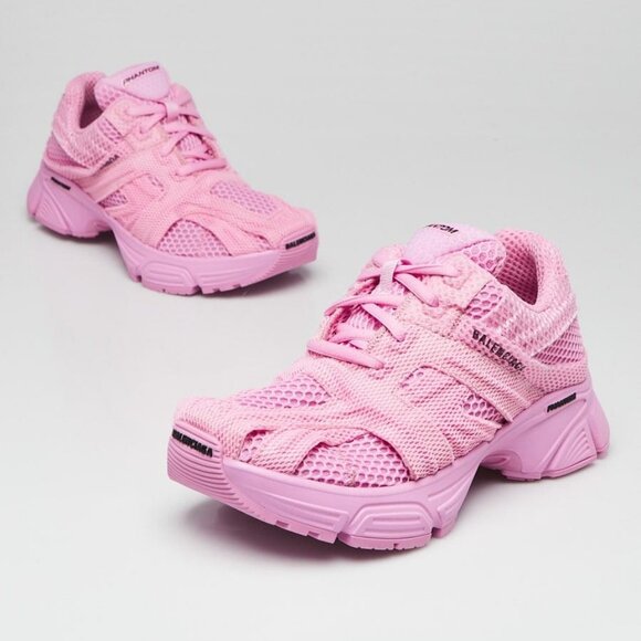 Balenciaga Pink Mesh Phantom Sneakers Size 3.5/34 - Picture 1 of 5